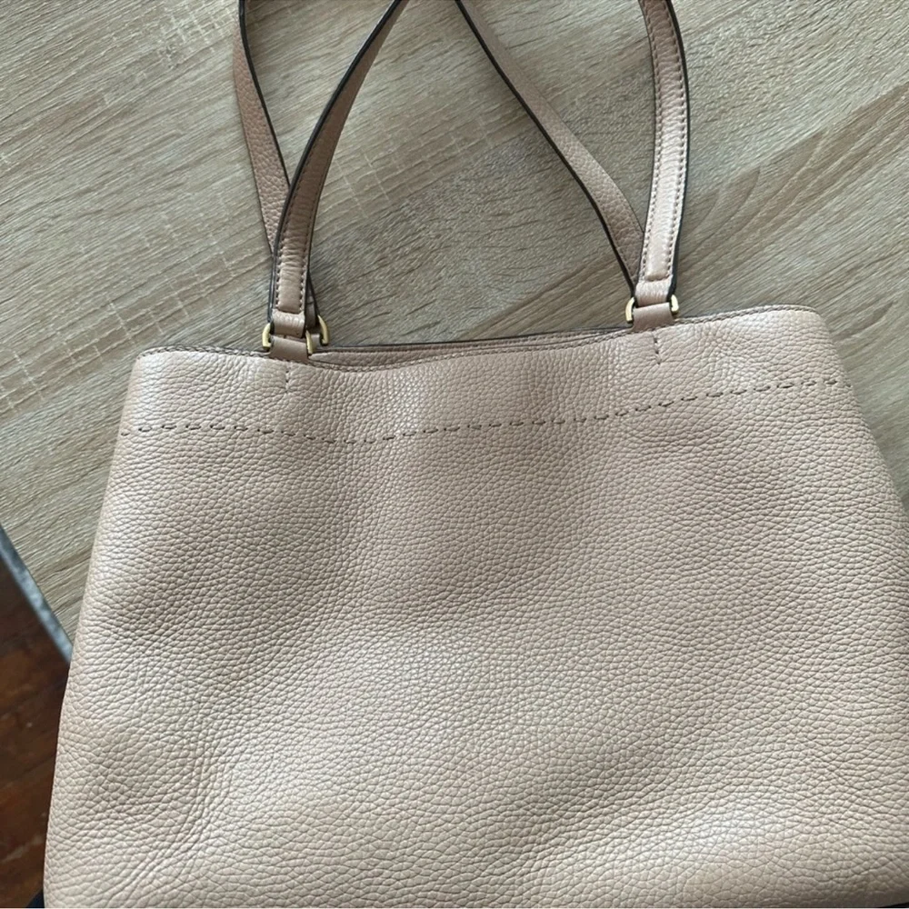 Tory Burch Blush Pink Nude Color Tote - Picture 2 of 5
